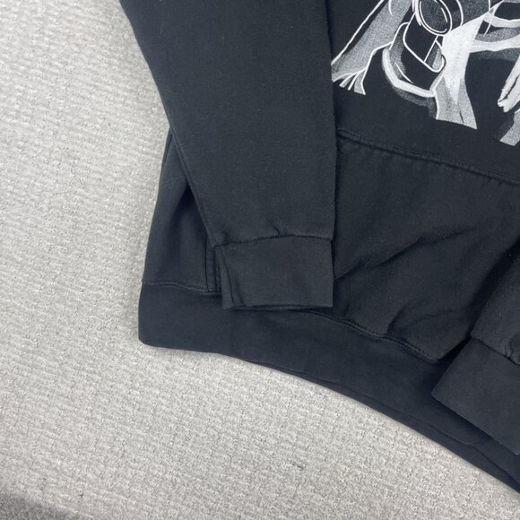 Billie Eilish Hoodie Mens M Black Sweatshirt Pullover Anime Drawstring Y2K - Picture 5 of 16